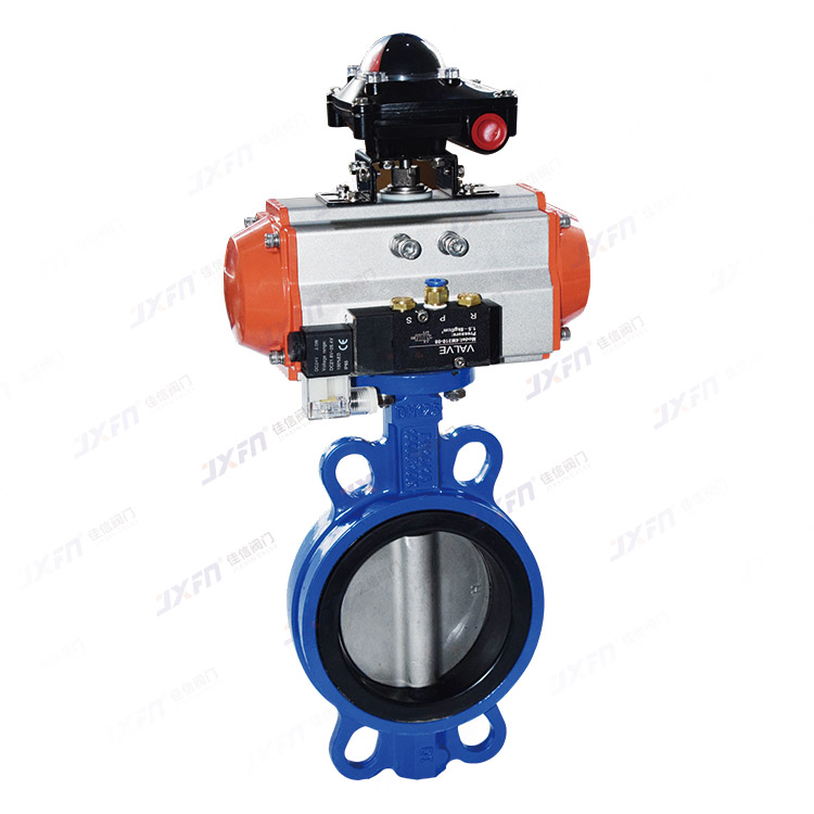 D671X-16Q 配兩聯(lián)件氣動(dòng)對(duì)夾蝶閥